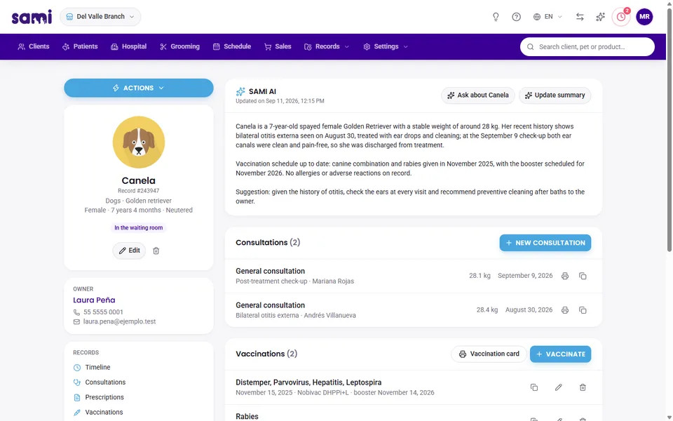 Digital medical records
