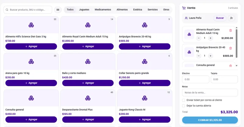 Punto de venta integrado